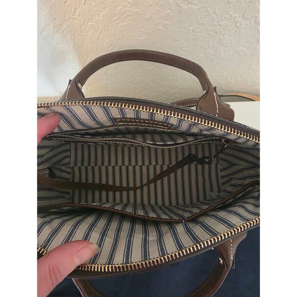 Dooney & Bourke Leather Chestnut Domed Satchel HandBag Purse NEW BBECN1469 - Picture 3 of 10